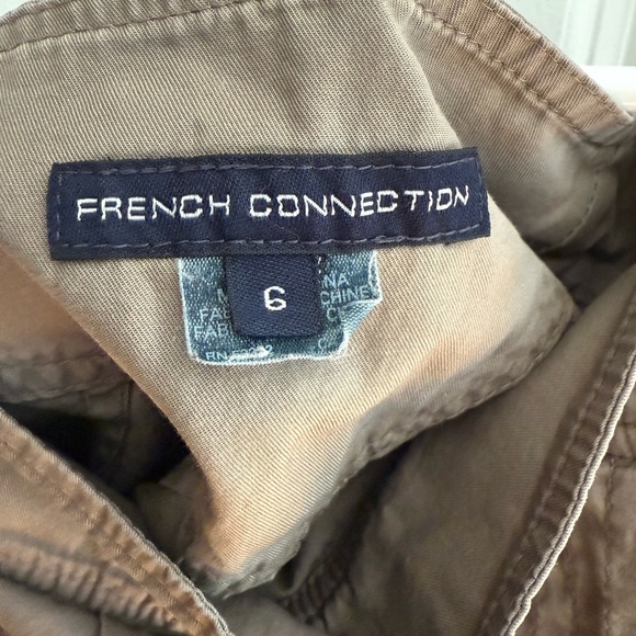 French Connection Black Mini Skirt Size 6 โ Tulip Hem Faux Wrap with Tie Back - Picture 3 of 3